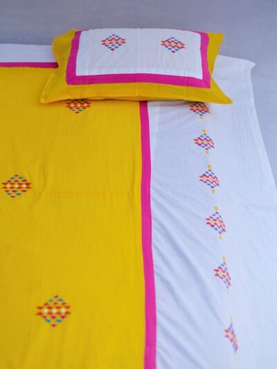 Barfi Embroidered Bedsheet