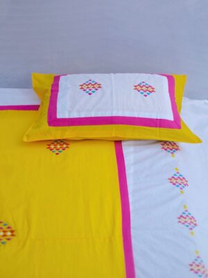 Barfi embroidered bedsheet 1