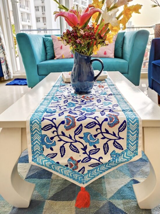 continual floral table runner main