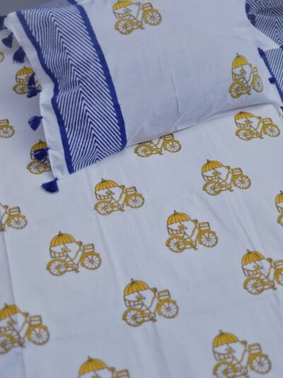 Cycle Printed Bedsheet