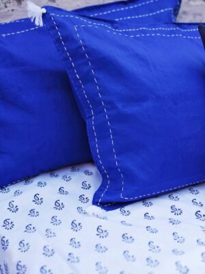 ethnic blue bedsheet 1