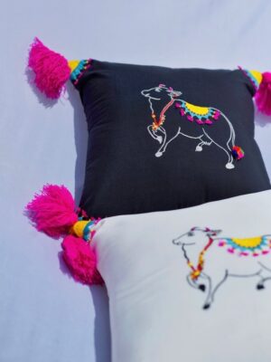 pichwai cow cushion 3