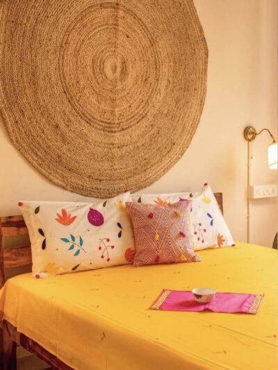 Self Embroidered Bedsheet