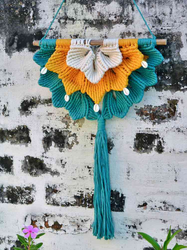 Shell macrame hot sale