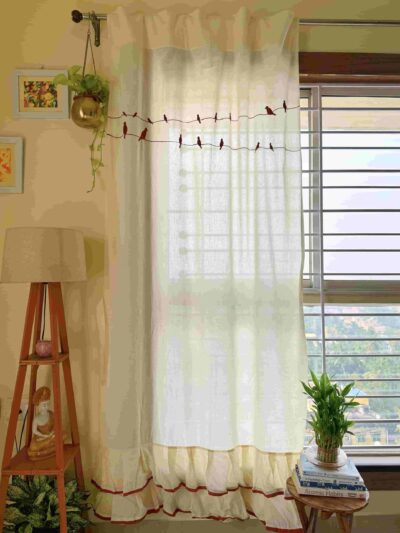 Panchi Curtains Off White