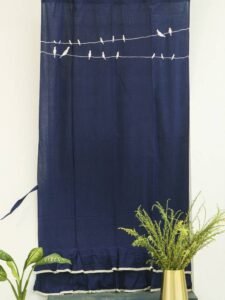 Panchi Curtains Navy Blue