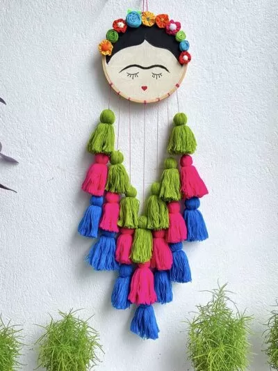 Frida with Tassels Dreamcatcher