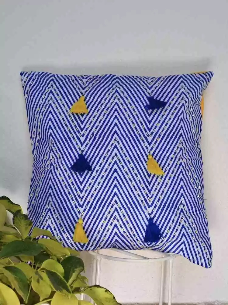 Chevron Beadwork Cushion Cover - Image 3