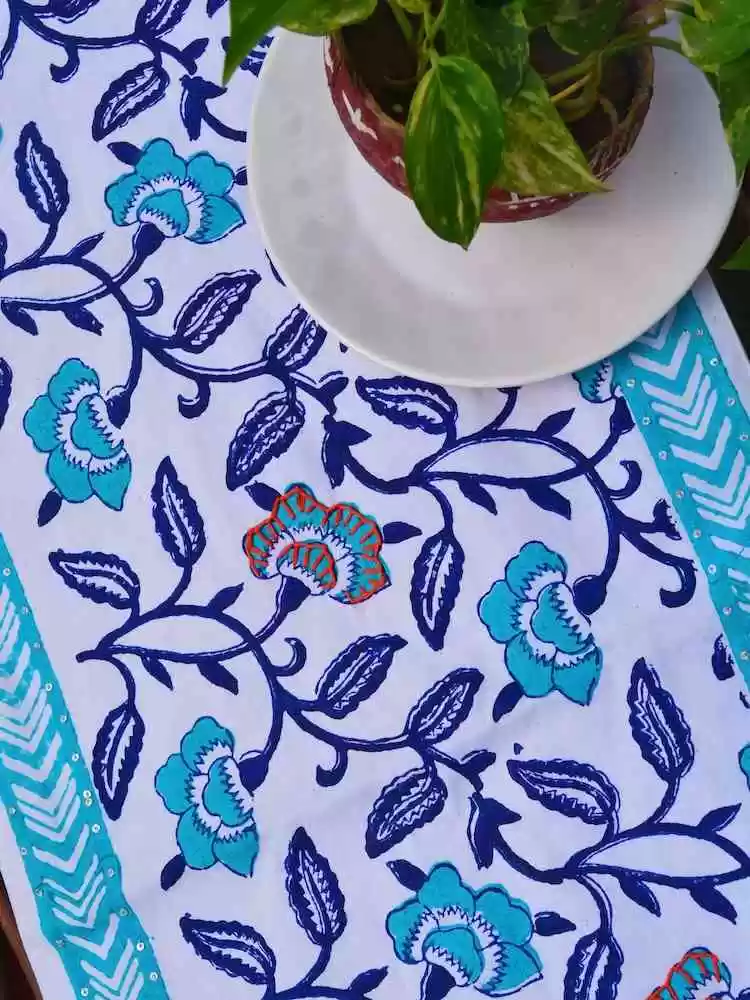 Continual Floral Table Runner - Image 2
