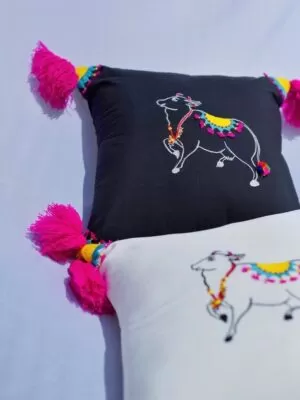pichwai cow cushion 3