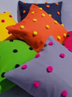pompom cushion 1