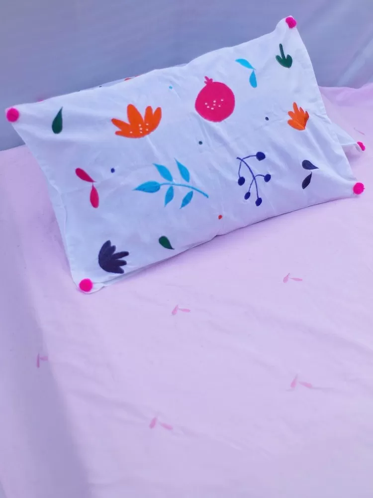 Self Embroidered Bedsheet - Image 2