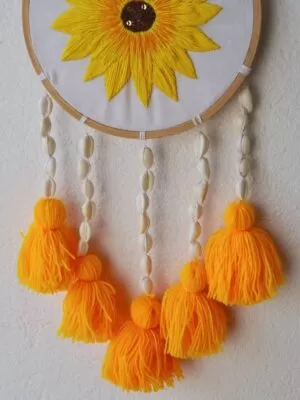 sunflower dream catcher 1