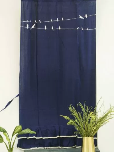 Panchi Curtains Navy Blue