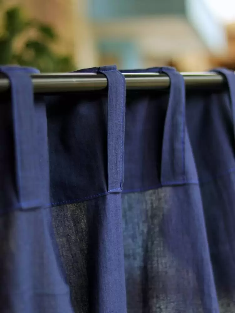 Panchi Curtains Navy Blue - Image 2