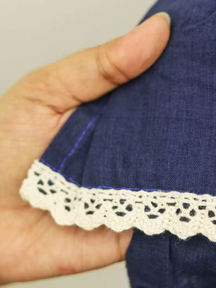 Panchi Curtains Navy Blue - Image 3