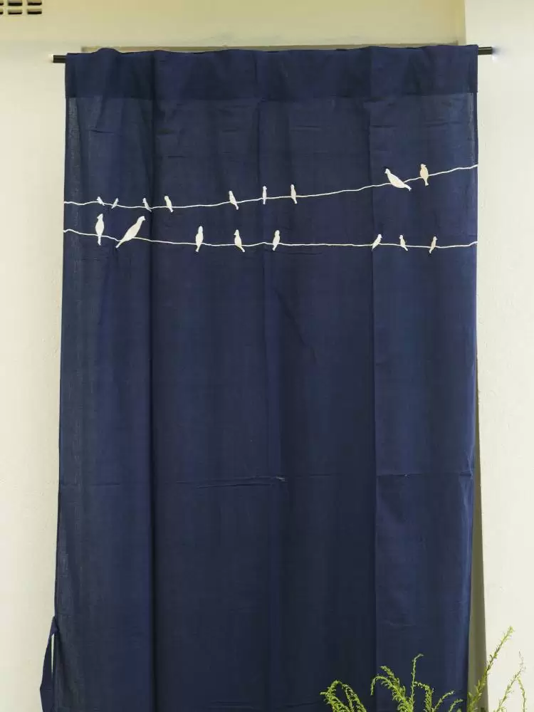Panchi Curtains Navy Blue - Image 7